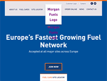 Tablet Screenshot of morganfuels.com